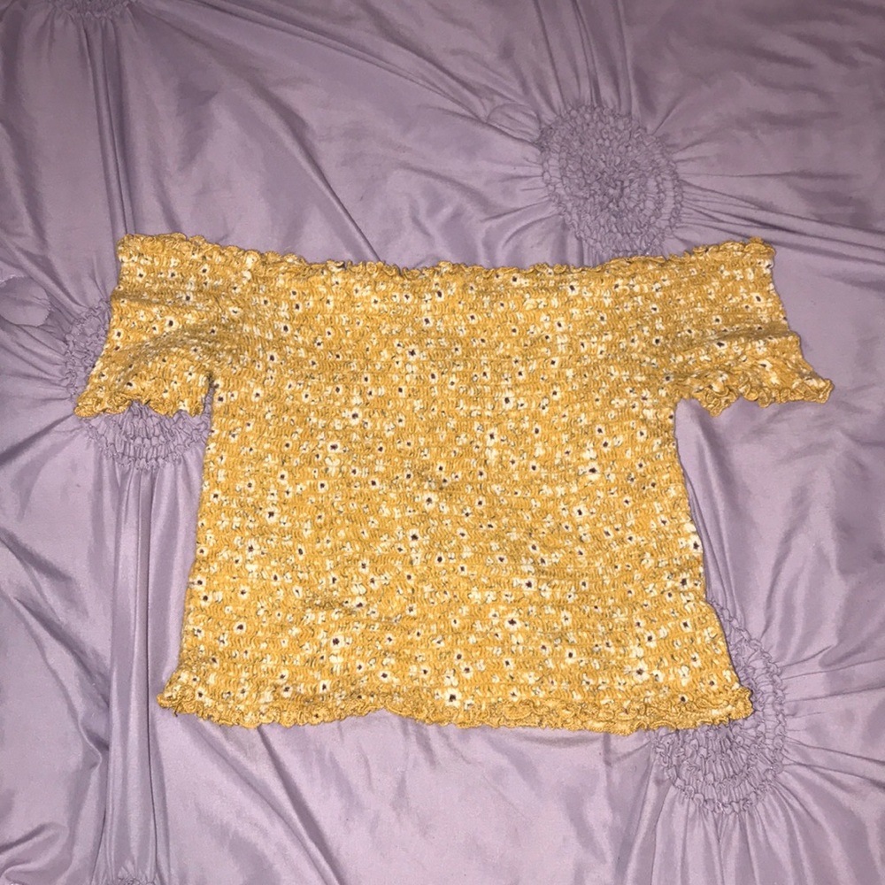 off the shoulder crop top